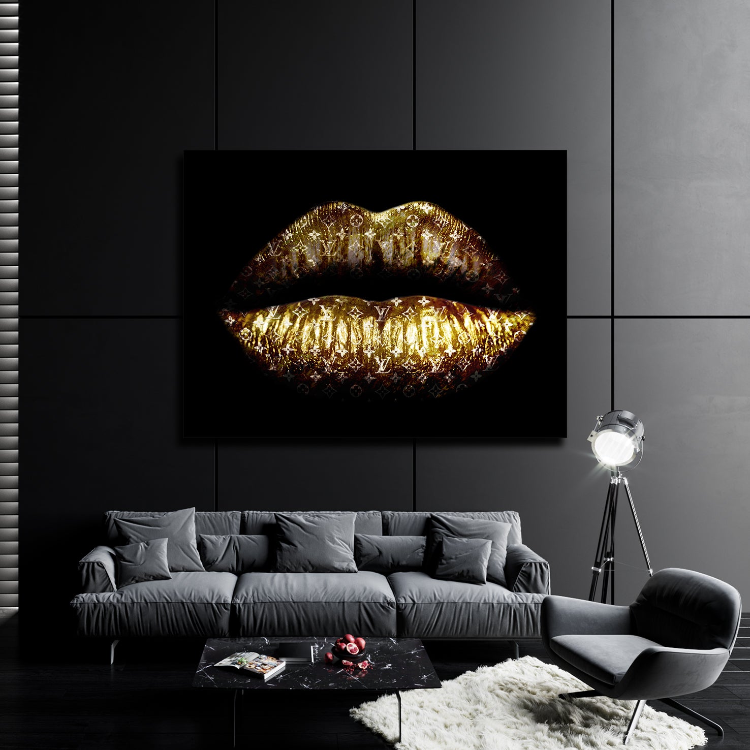 Lv Gold Lips